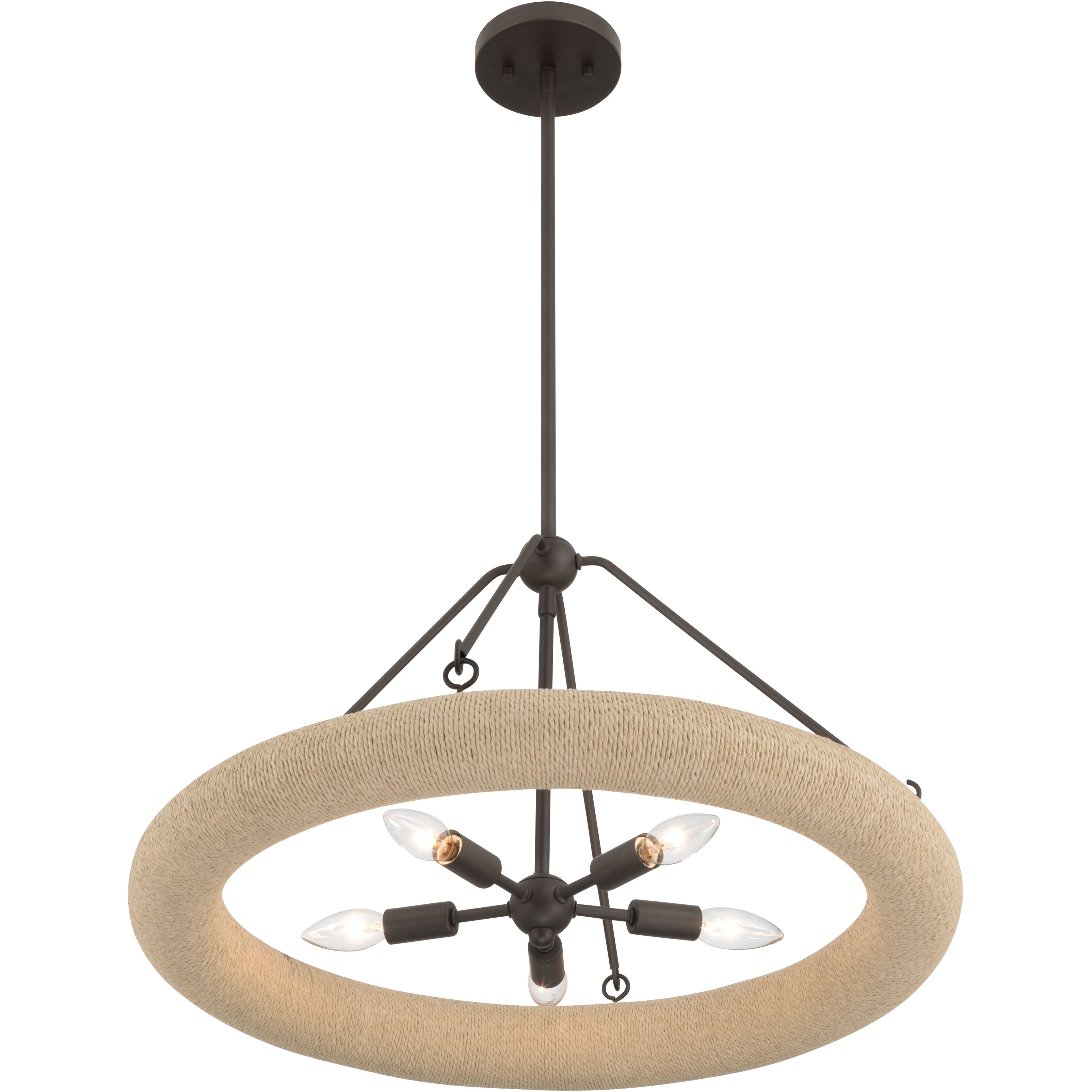 Aeris 5 Light 24 inch Dark Bronze Pendant Ceiling Light