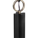 Jarsdel 1 Light 5 inch Black and Antique Brass Mini Pendant Ceiling Light