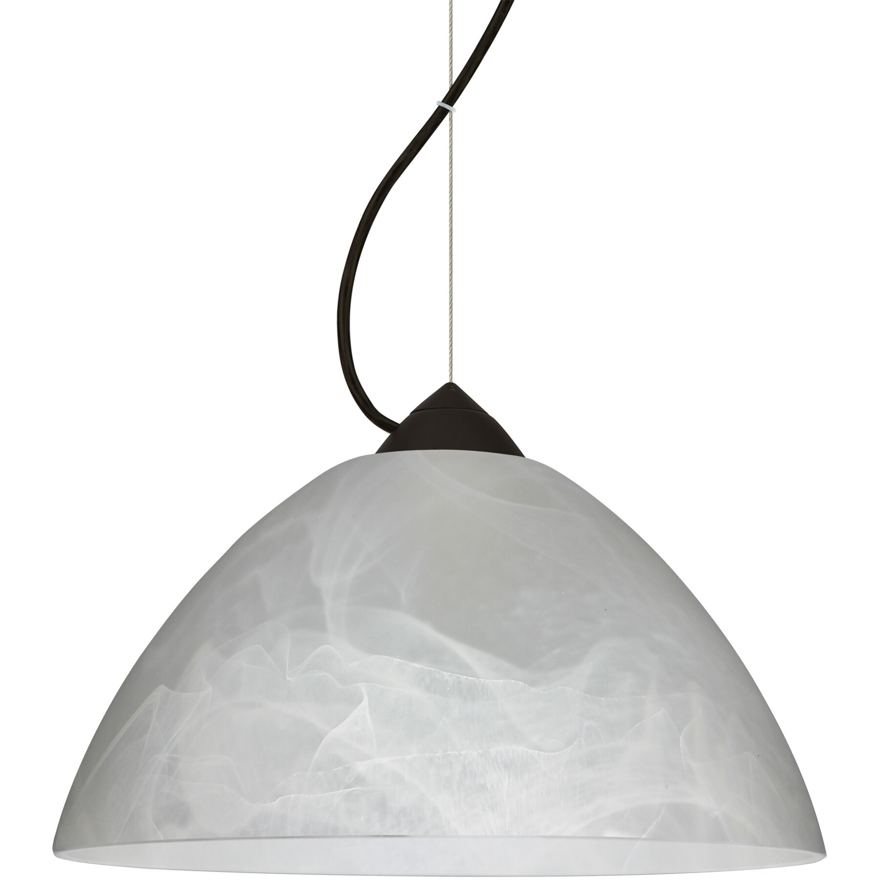 Tessa 1 Light Black Cord Pendant Ceiling Light