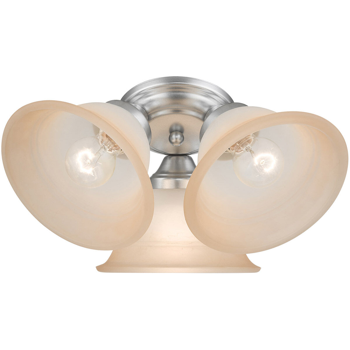 Wynnewood 3 Light 16 inch Painted Satin Nickel Flush Mount Ceiling Light