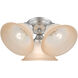 Wynnewood 3 Light 16 inch Painted Satin Nickel Flush Mount Ceiling Light