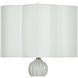 Ophelia 33 inch 150 watt Glossy White Table Lamp Portable Light