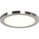 Disc LED 6 inch Brushed Steel Flush Mount Ceiling Light