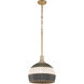Zanzibar Pendant Ceiling Light in Soft Gold