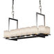 Fusion 14 Light 13 inch Brushed Nickel Chandelier Ceiling Light in Ribbon