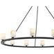 Aragon 12 Light 46.75 inch Matte Black Chandelier Ceiling Light