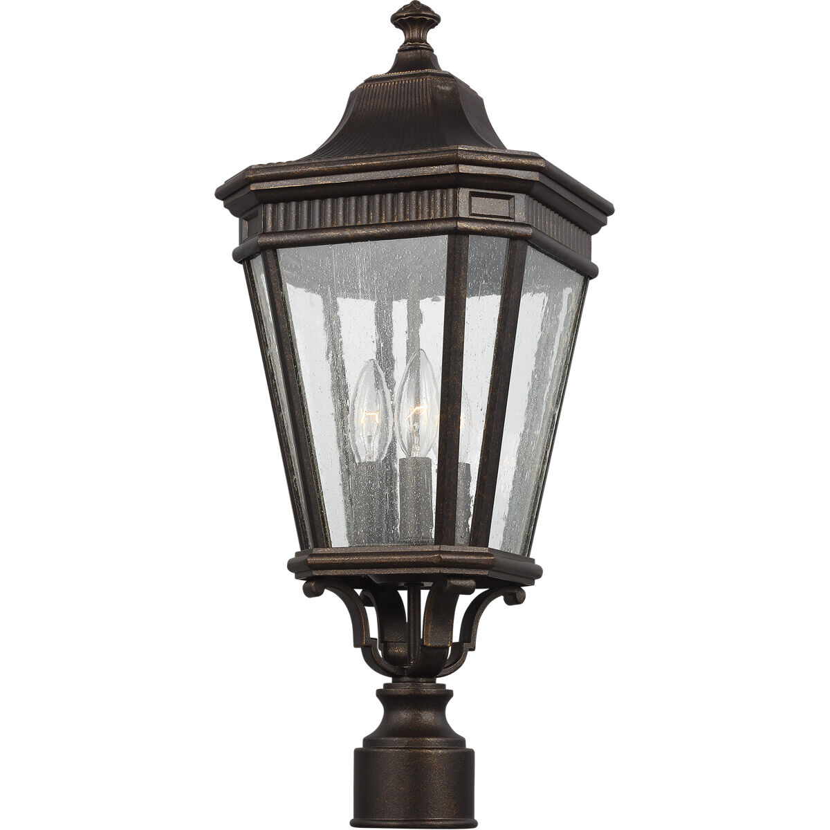 Cotswold Lane 3 Light 9.50 inch Post Light & Accessory