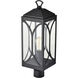 Oaklyn 1 Light 23.13 inch Matte Black Outdoor Post Light