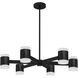 Wilson LED 28 inch Matte Black Chandelier Ceiling Light