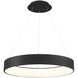 Corso LED 31.5 inch Black Pendant Ceiling Light, dweLED