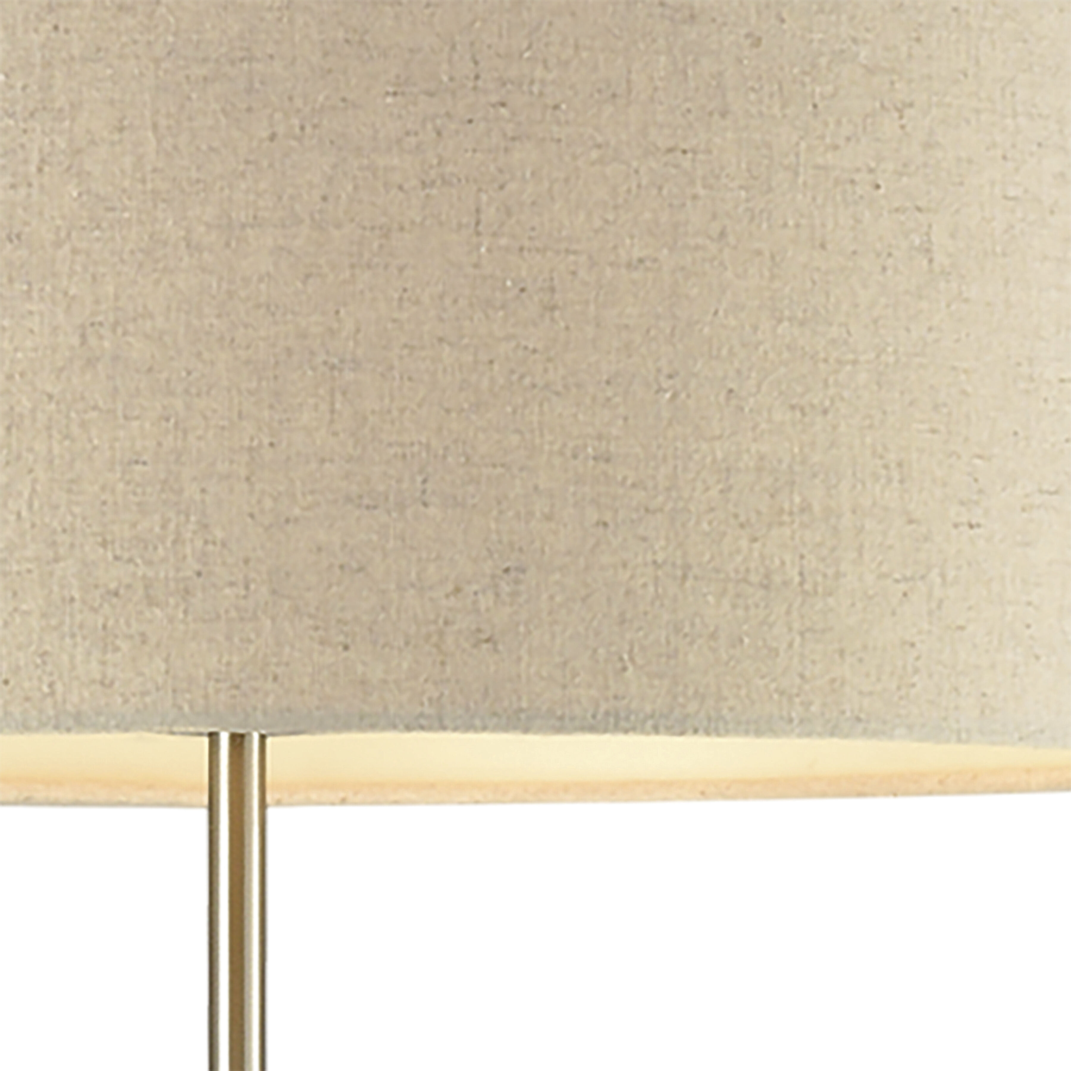 Katwijk 64 inch 100 watt Polished Concrete with Nickel Floor Lamp Portable Light