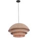 Seychelles 1 Light 26 inch Matte Black Pendant Chandelier Ceiling Light