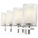 Grayson 4 Light 31 inch Chrome Vanity Wall Light