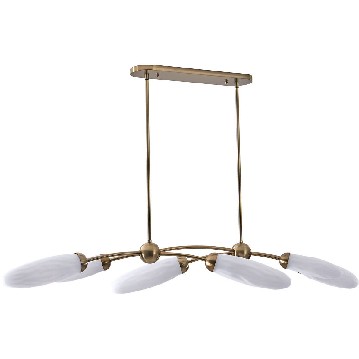 Crest Island Light Ceiling Light in Winter Brass