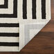 Optika 90 X 63 inch Black/White Rug in 5 x 7