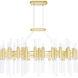 Orgue 72 Light 39 inch Satin Gold Island/Pool Table Light Ceiling Light