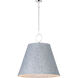 Acoustic 1 Light 30 inch Satin Nickel Single Pendant Ceiling Light