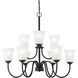Bronson 9 Light 30 inch Matte Black Chandelier Ceiling Light