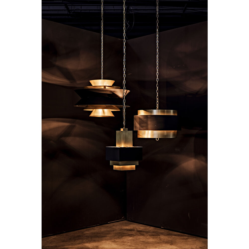 Demetrius 4 Light 24 inch Antique Brass Pendant Ceiling Light