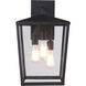 Olsen 3 Light 19 inch Midnight Outdoor Wall Lantern