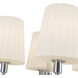 Alora Mood Plisse 4 Light 22.5 inch Chrome Chandelier Ceiling Light