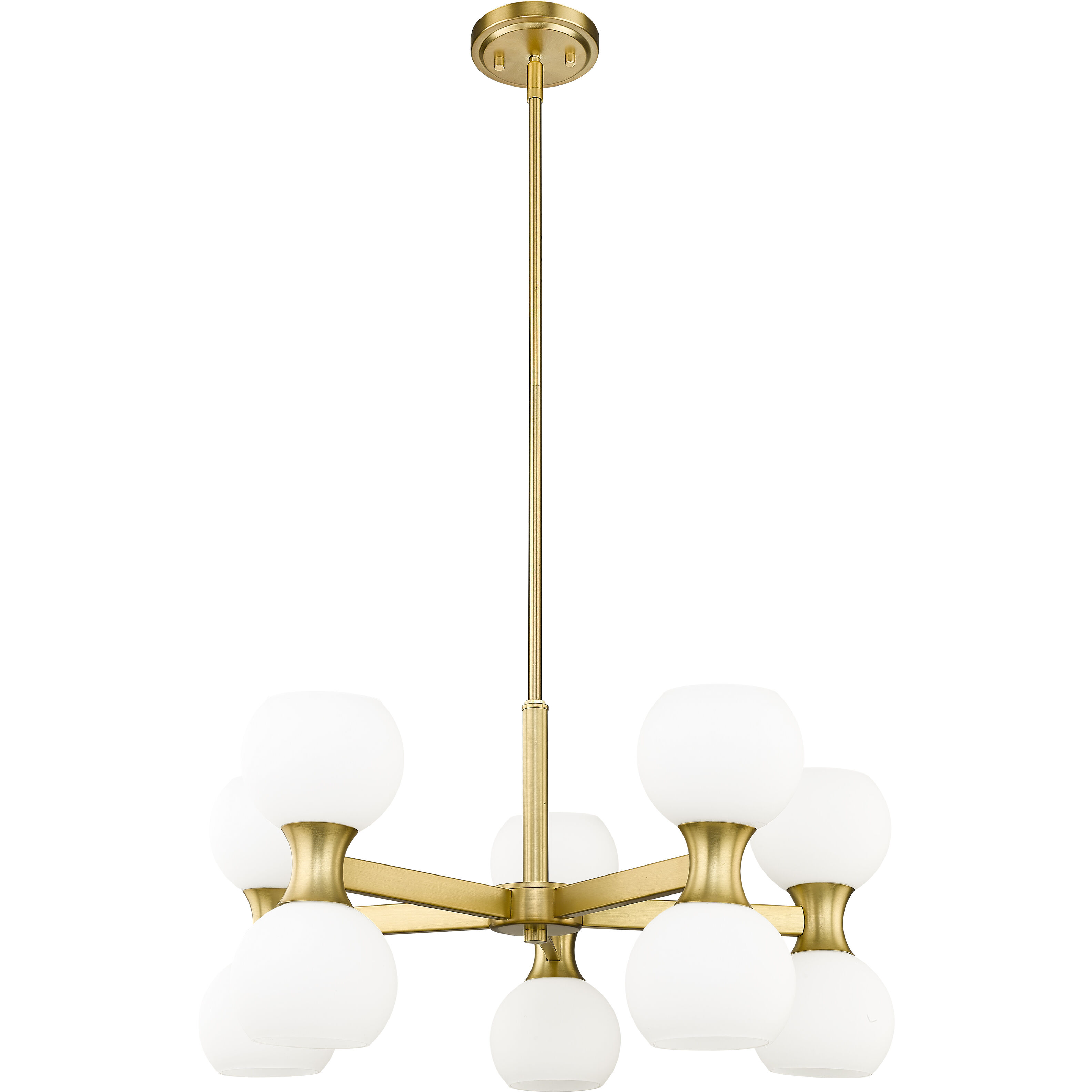 Artemis 10 Light 25 inch Modern Gold Chandelier Ceiling Light