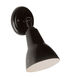 Mono 1 Light 6 inch Black Outdoor Wall Spotlight in Black Metal Spotlight