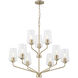 Celino 9 Light 32 inch Champagne Bronze Chandelier Ceiling Light