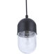 Pill 1 Light 4.25 inch Flat Black Mini Pendant Ceiling Light