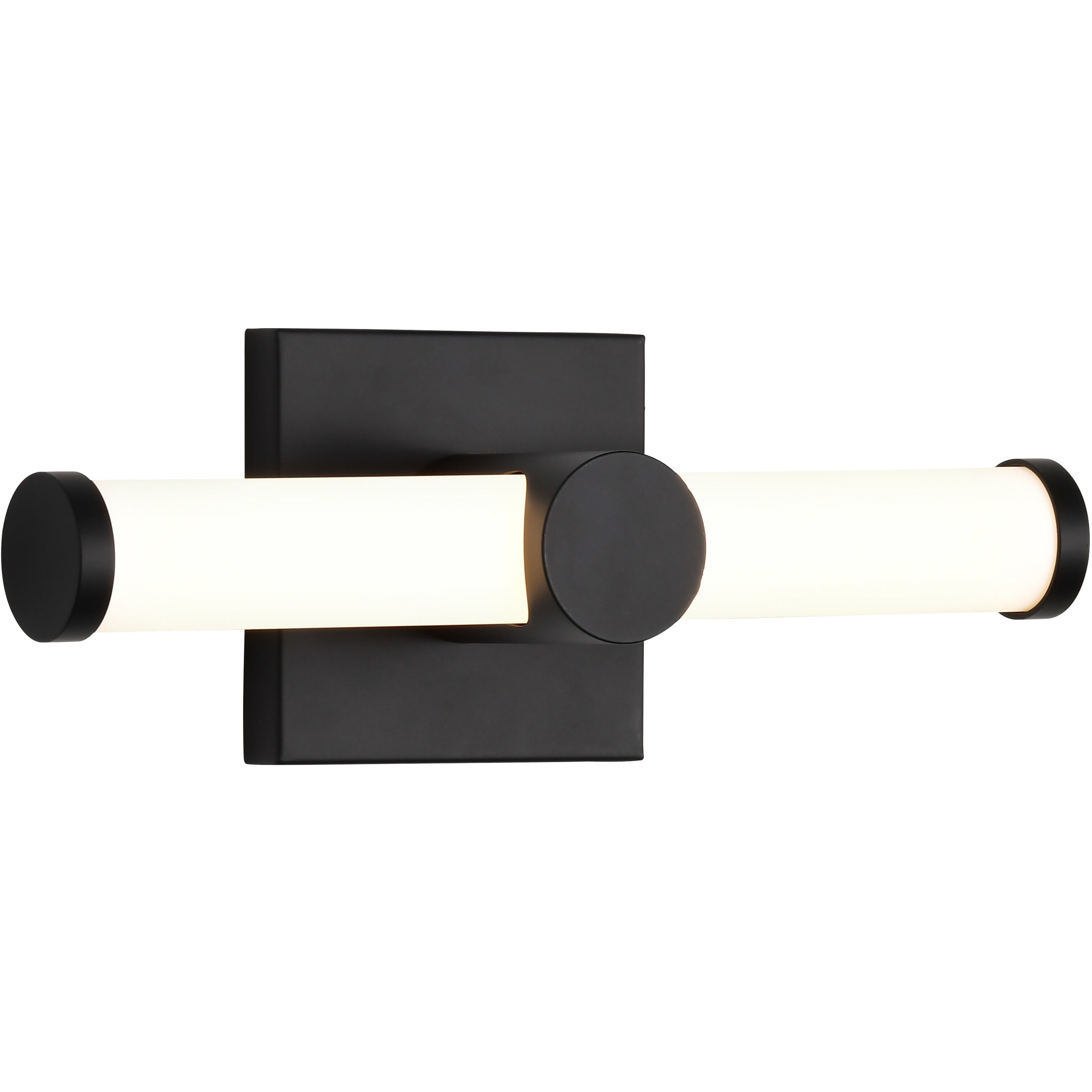 Bowman LED 12 inch Matte Black Vanity Light Wall Light