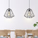 Bagheera 1 Light 20 inch Black Down Pendant Ceiling Light
