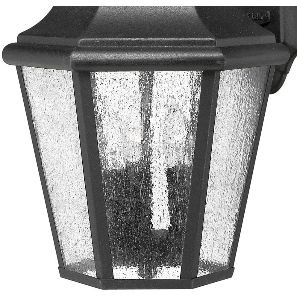 Estate Series Edgewater Outdoor Wall Mount Lantern in Black, Non-LED