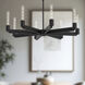 Alora Mood Claire 8 Light 32 inch Matte Black Chandelier Ceiling Light