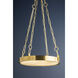 Kirby LED 20 inch Aged Brass Chandelier Ceiling Light