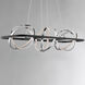 Gyro II LED 40.5 inch Black and Polished Chrome Linear Pendant Ceiling Light