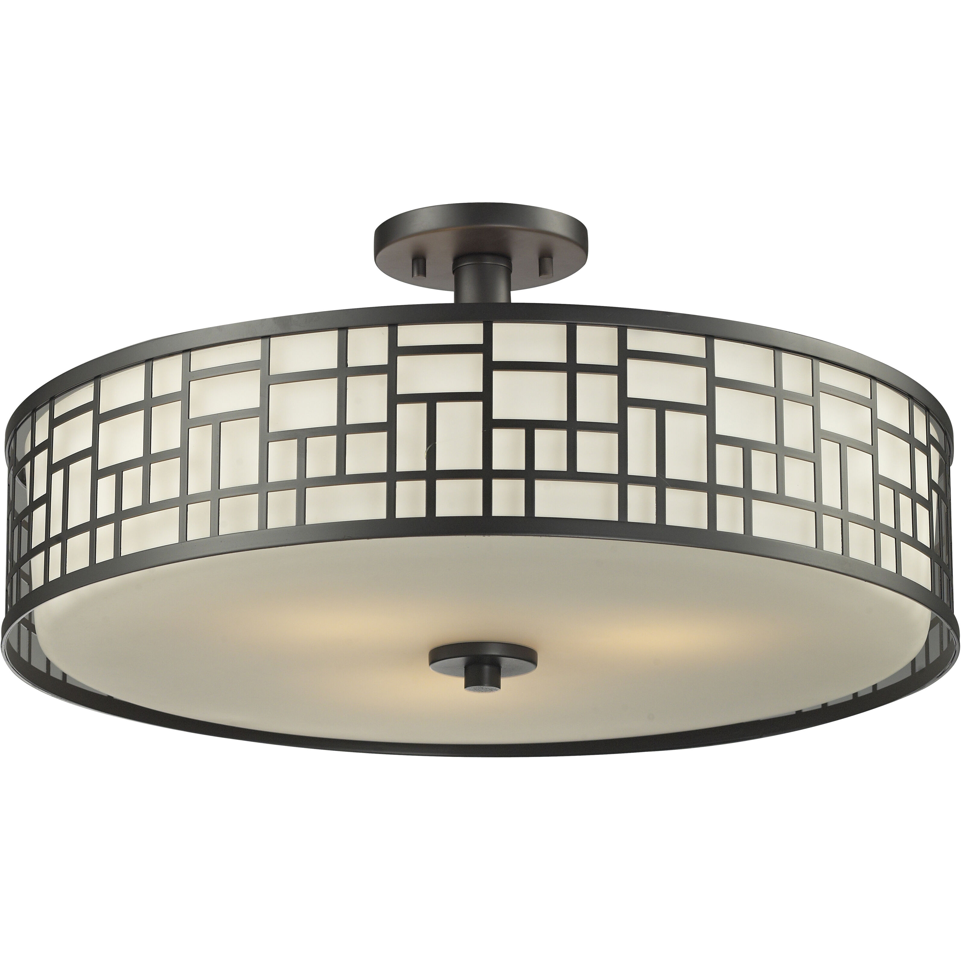 Elea 3 Light 20.50 inch Semi-Flush Mount