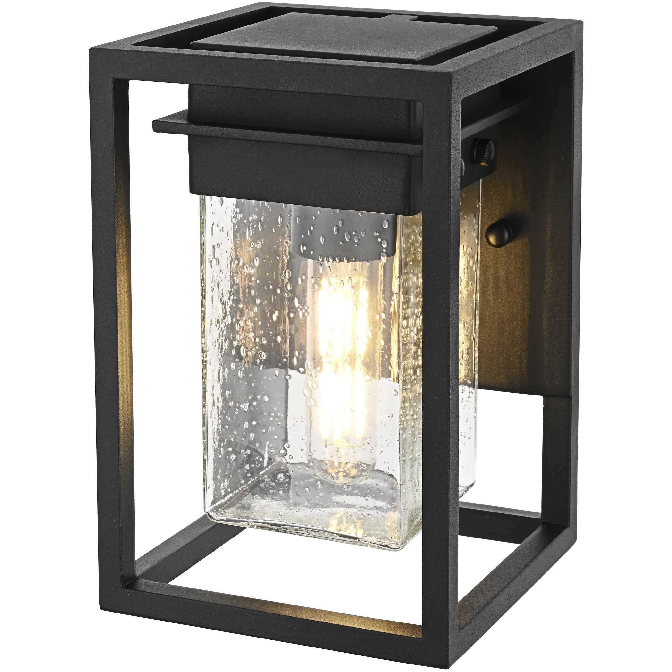 Morse 1 Light 9 inch Black Outdoor Wall Sconce