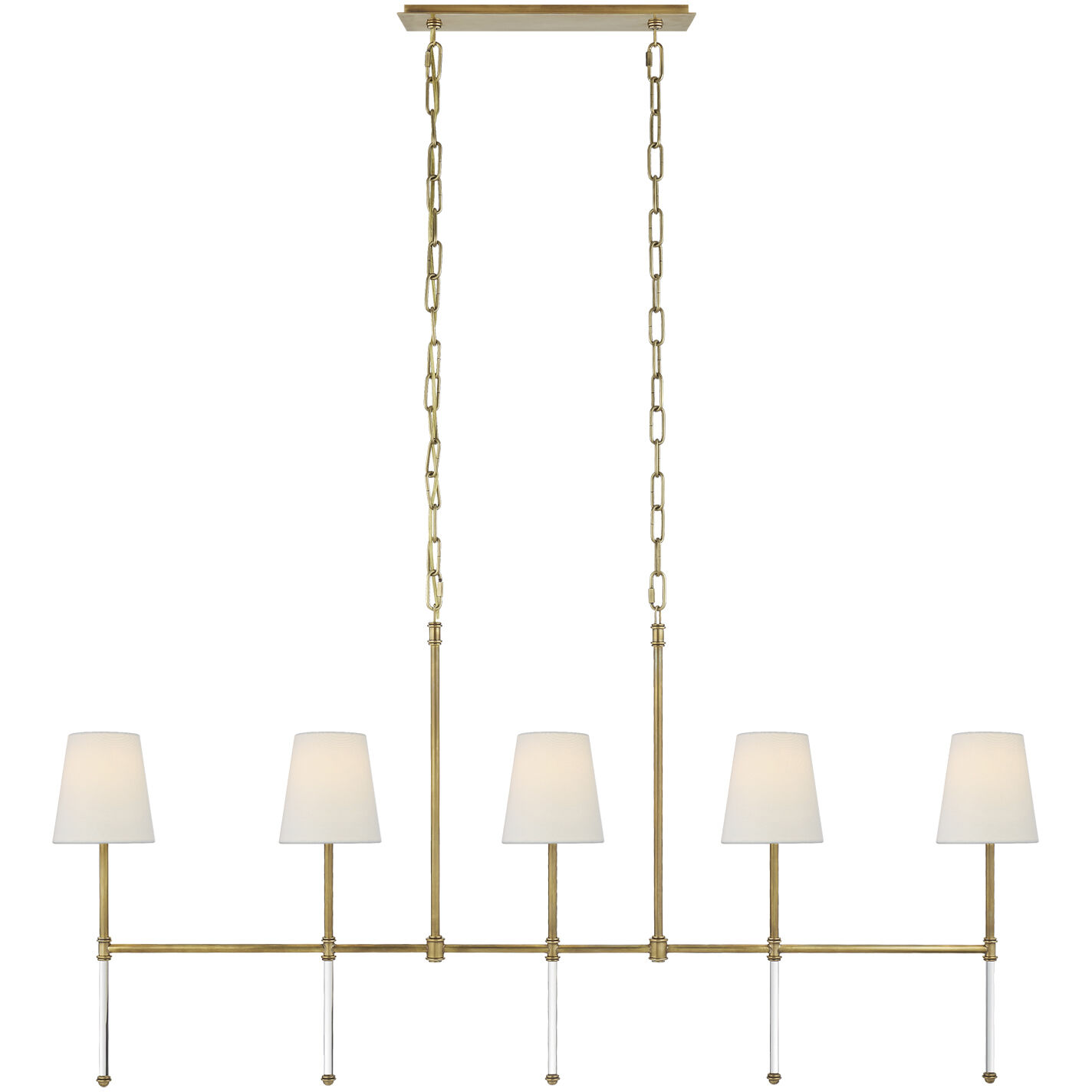 Suzanne Kasler Camille 5 Light 53.25 inch Island Light