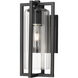 Aura Outdoor Wall Light in Black, G9