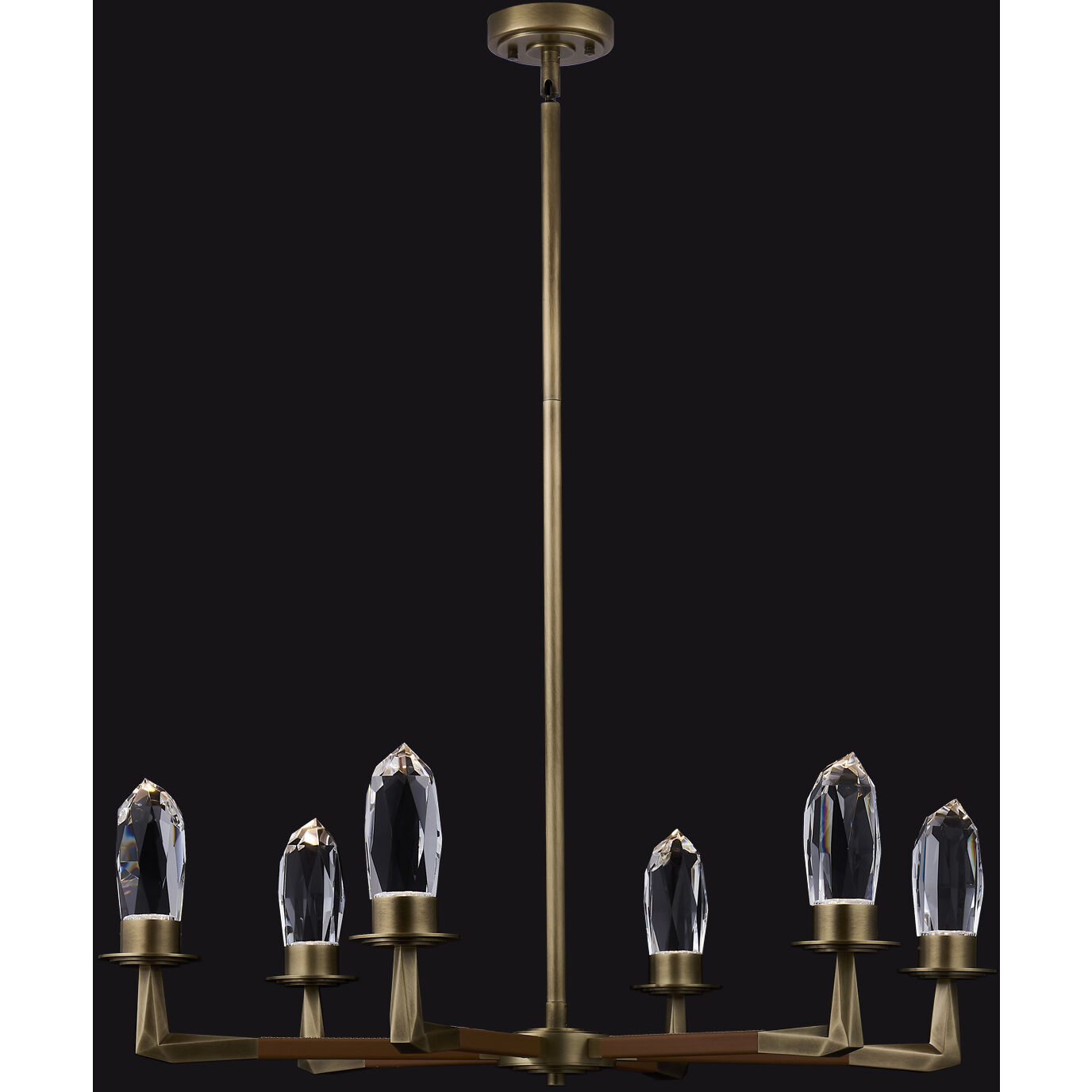 Misto 36 inch Satin Brass Pendant Ceiling Light