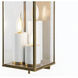 Back Bay 3 Light 24.5 inch Aged Brass Outdoor Wall Sconce