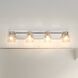 Dryden 4 Light 32 inch Polished Nickel Vanity Light Wall Light