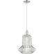 Arcadia Springwater 1 Light 12 inch Brushed Satin Nickel Mini Pendant Ceiling Light