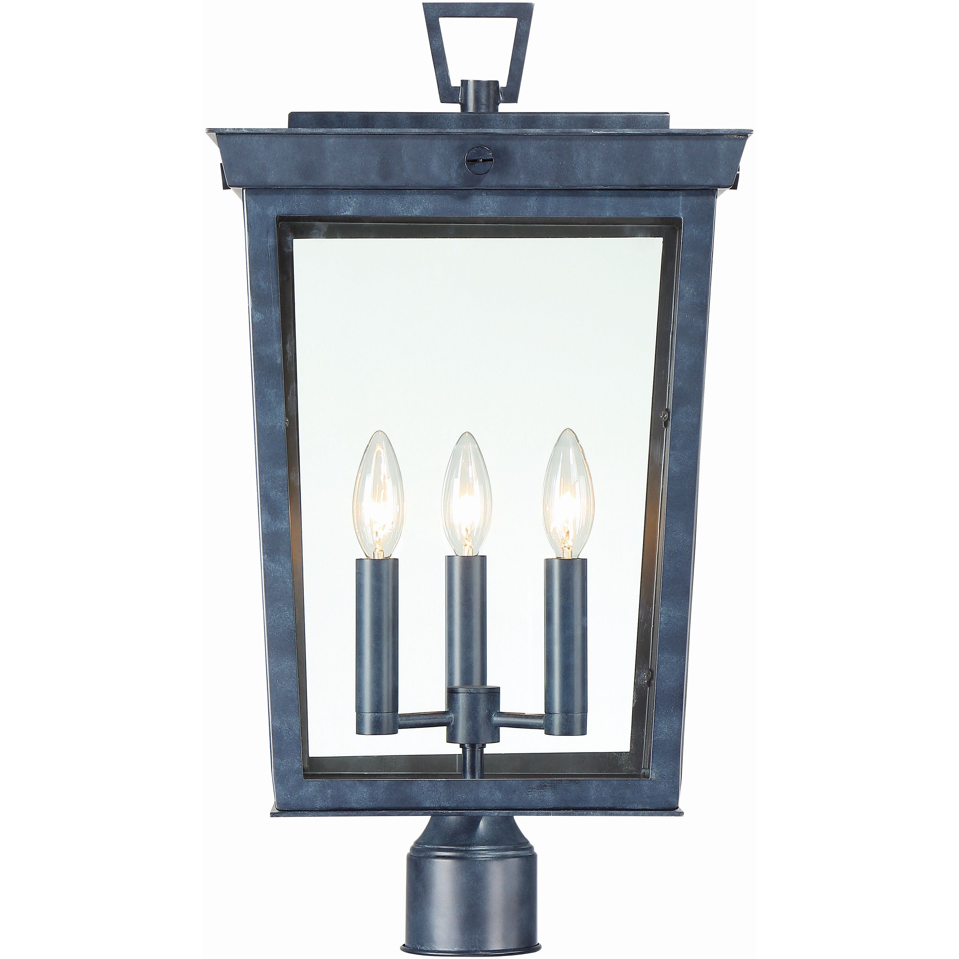 Belmont 3 Light 22.25 inch Graphite Outdoor Post