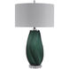 Esmeralda 29 inch 150 watt Green Glass Table Lamp Portable Light