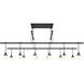 Suspenders LED 48 inch Satin Black Pendant Ceiling Light 