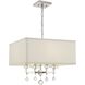 Paxton 4 Light 16 inch Polished Nickel Chandelier Ceiling Light
