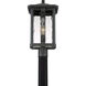 Everglade 1 Light 20.25 inch Earth Black Outdoor Post Lantern