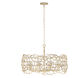 Reef 8 Light 34 inch Warm Ivory Chandelier Ceiling Light