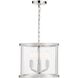 Devon 3 Light 11.75 inch Polished Nickel Lantern Chandelier Ceiling Light